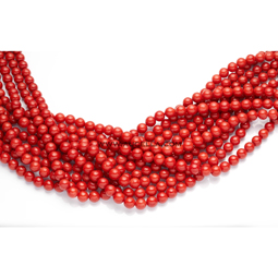 Natural red coral beads shape AB quality size mm 8-9