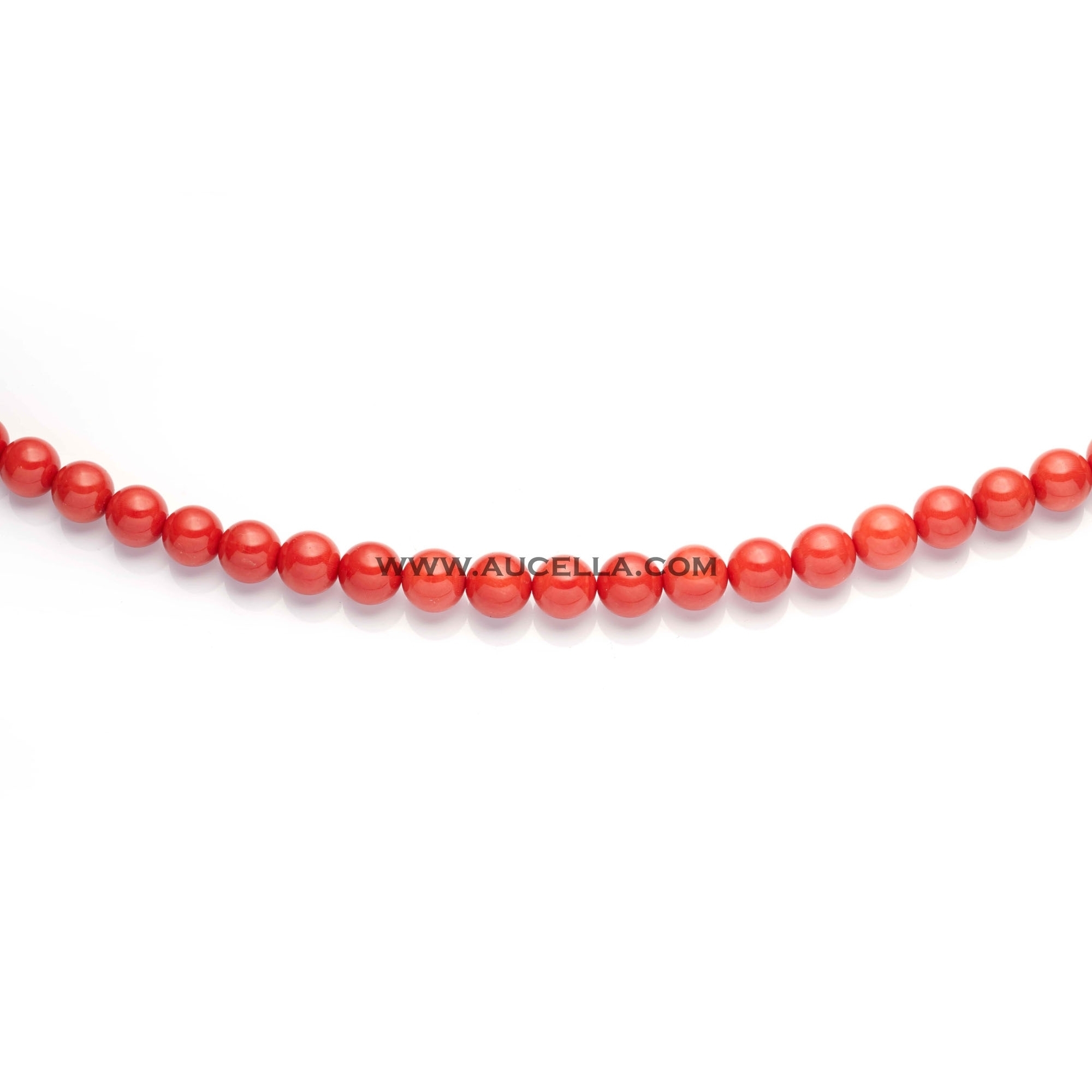 Natural red coral beads shape size mm 14