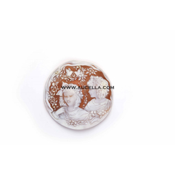 Cameo women flowers birds