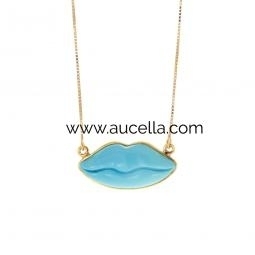 Natural Turquoise kiss Necklaces