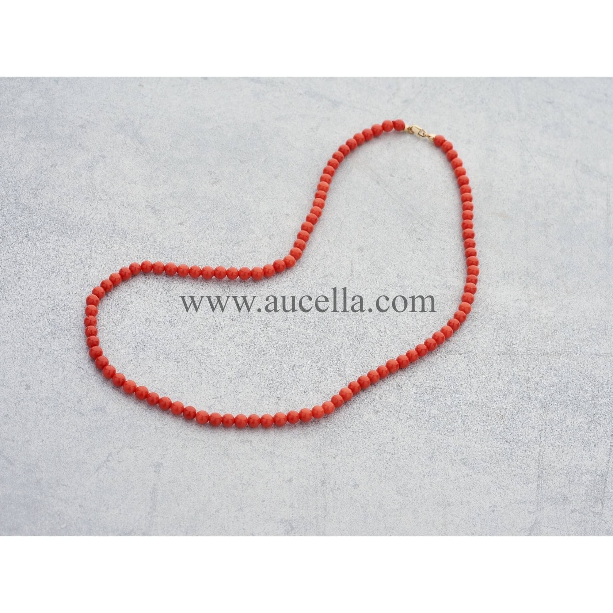 Natural red coral size 5 mm 