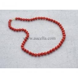 Natural red coral size 8 mm 