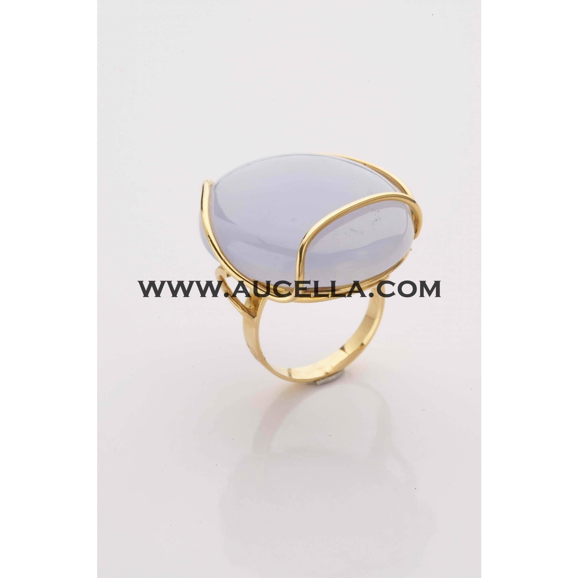 Gold ring with natural stones 